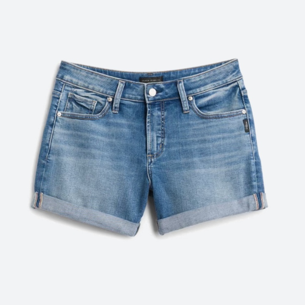 Silver Jeans Co Leandro Boyfriend Cuffed Short Eco